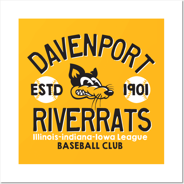 Davenport Riverrats Wall Art by MindsparkCreative